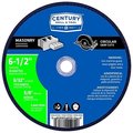 Century Drill & Tool Century Drill & Tool 8606 Type 1A Abrasive Blade - 6.5 x 0.093 in. 8606